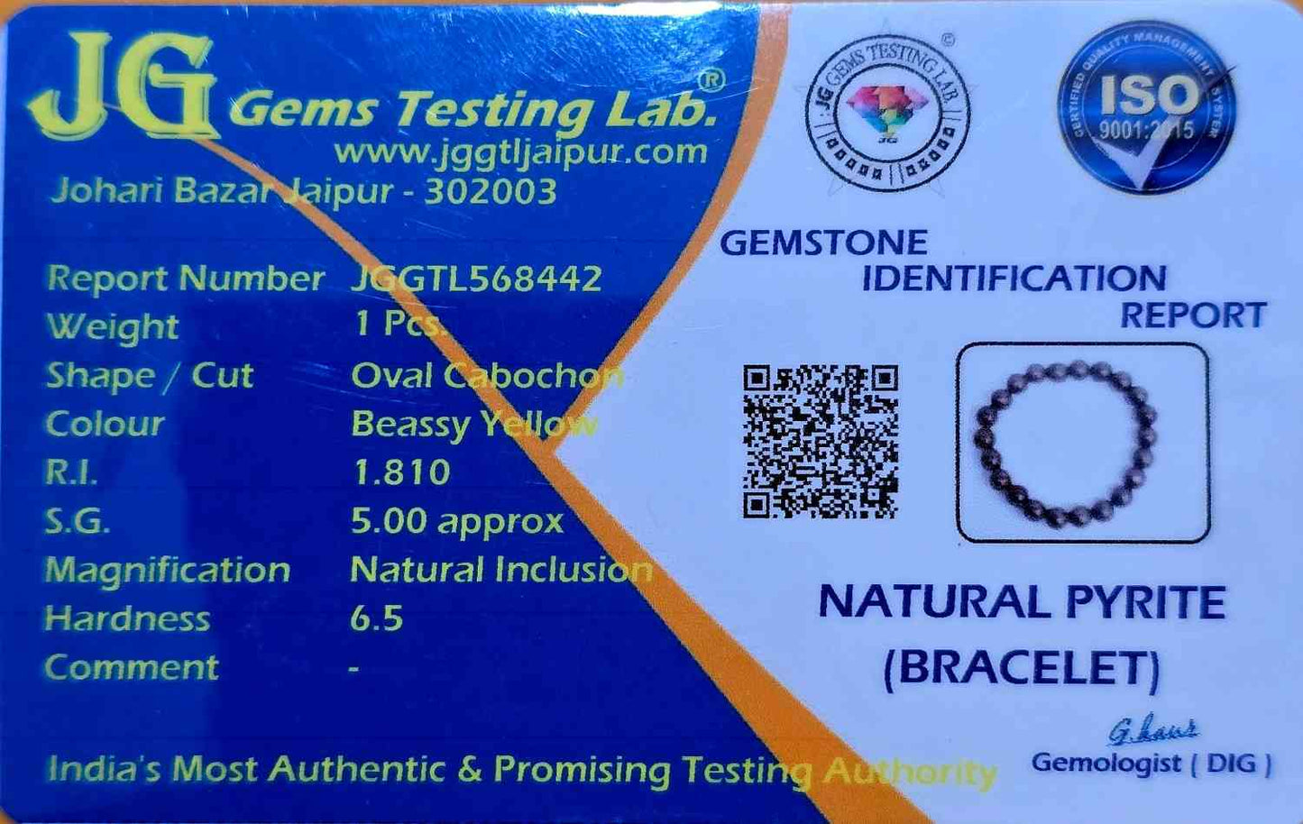 Natural Pyrite Bracelet